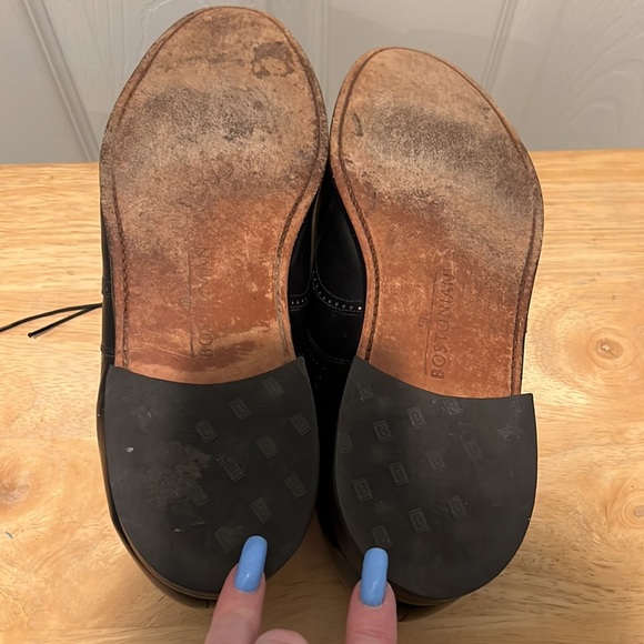 MENS BOSTONIAN BLACK LEATHER SHOES•SIZE 13 - Picture 8 of 10